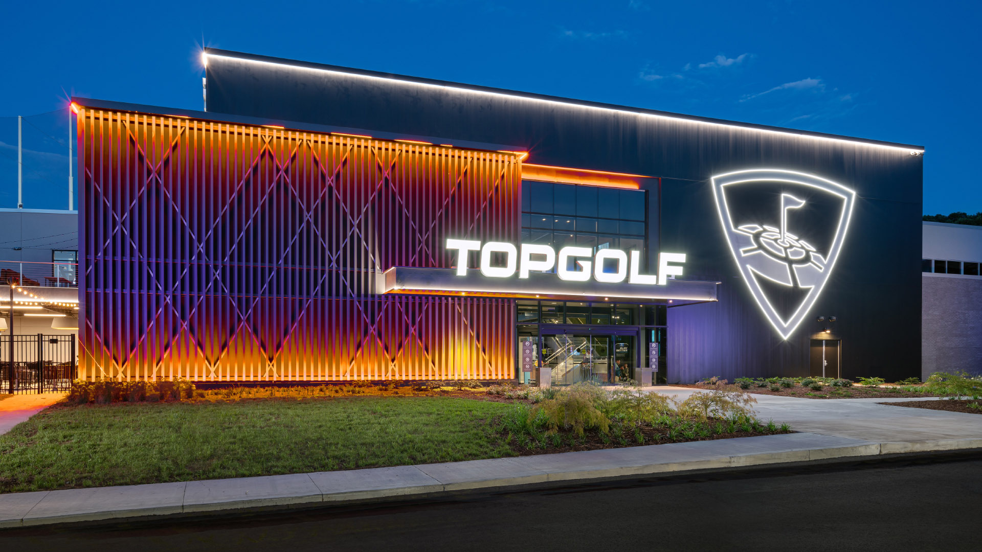 Exterior of Topgolf Knoxville
