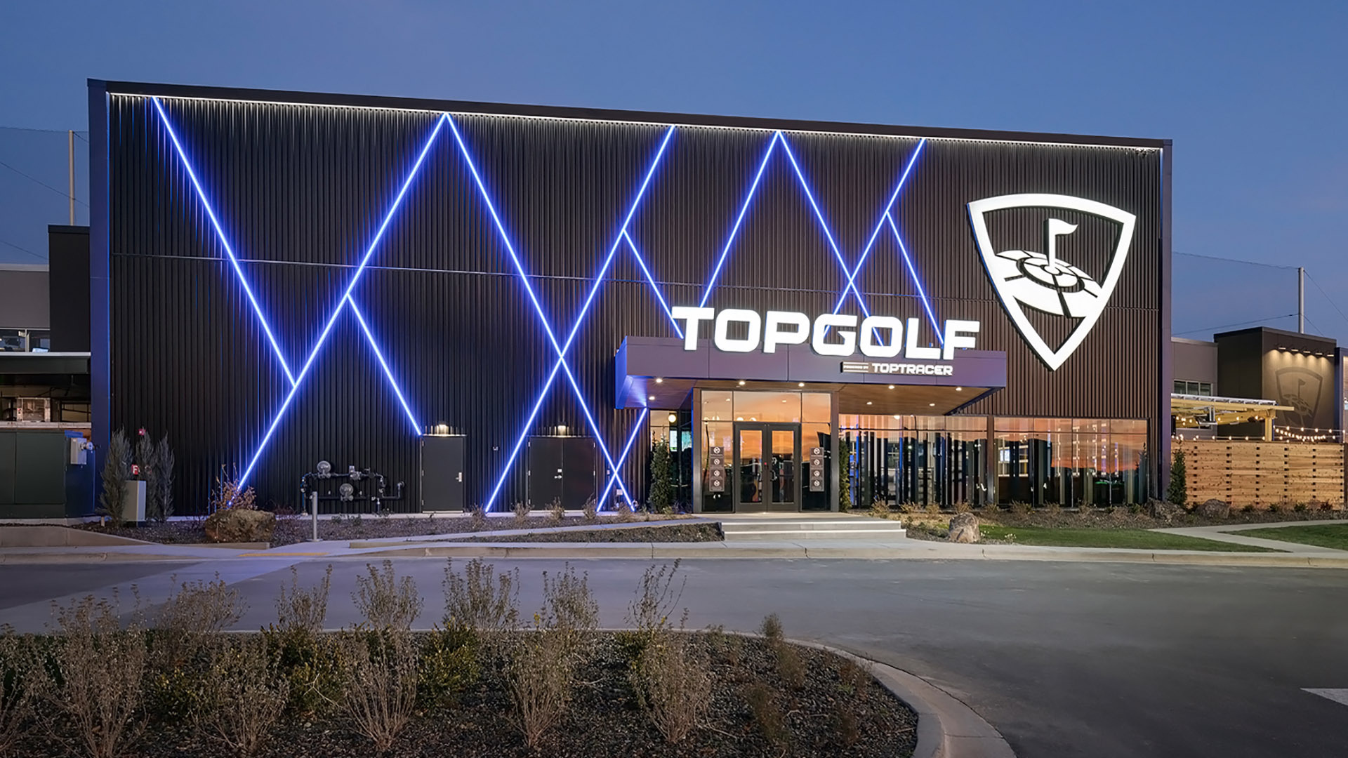 Exterior of Topgolf Mobile