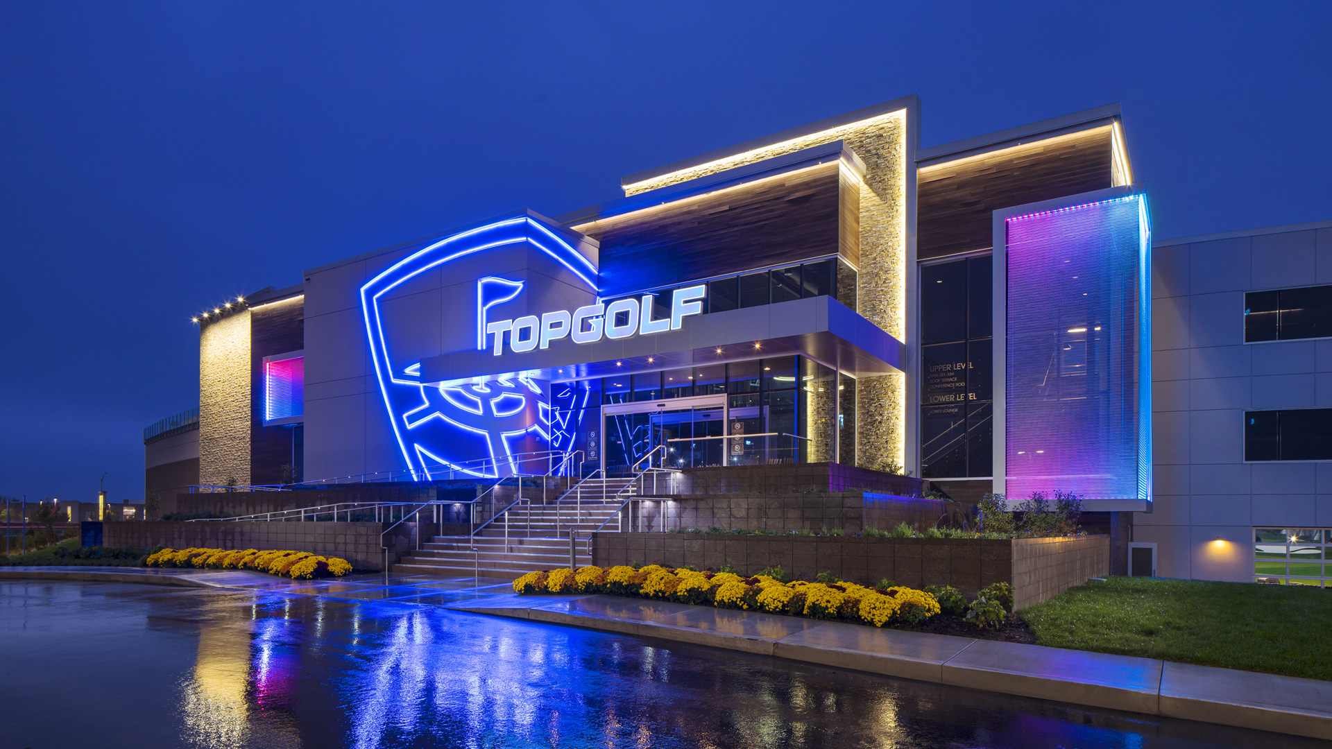 Exterior of Topgolf Fishers