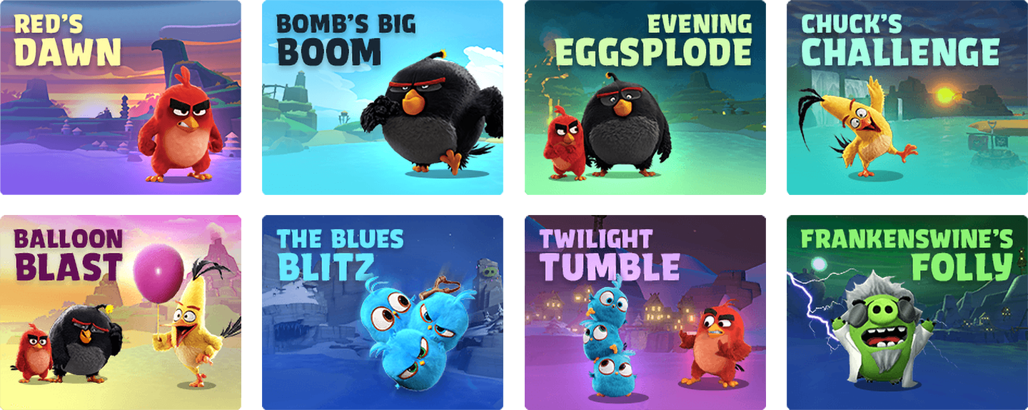 Angry Birds at Topgolf chapter screens