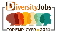Diversity Jobs Top Employer 2021 Award badge